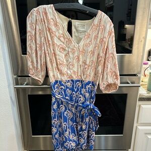 Scotch & Soda Pink and Blue shorts Jumpsuit size S GUC